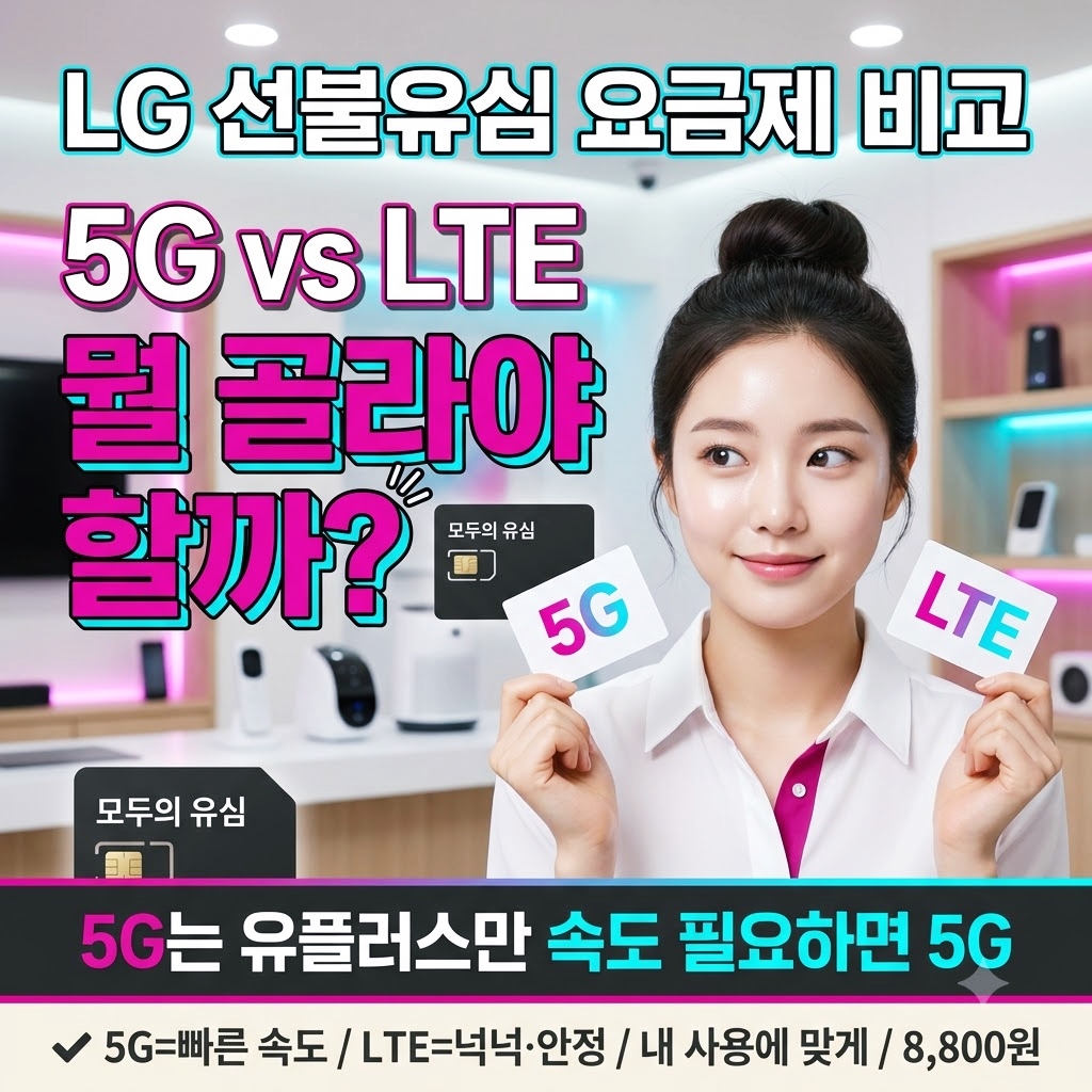 선불유심 5G와 LTE