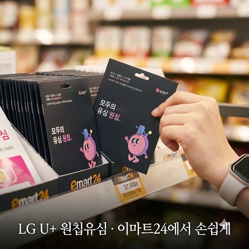 LG 선불폰 모두의 원칩 유심 실물