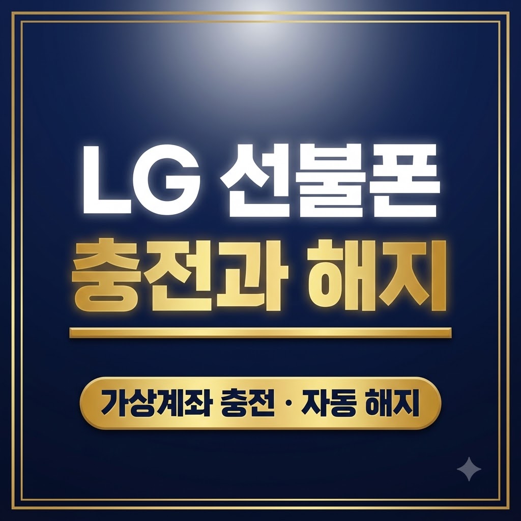 LG 충전과 해지