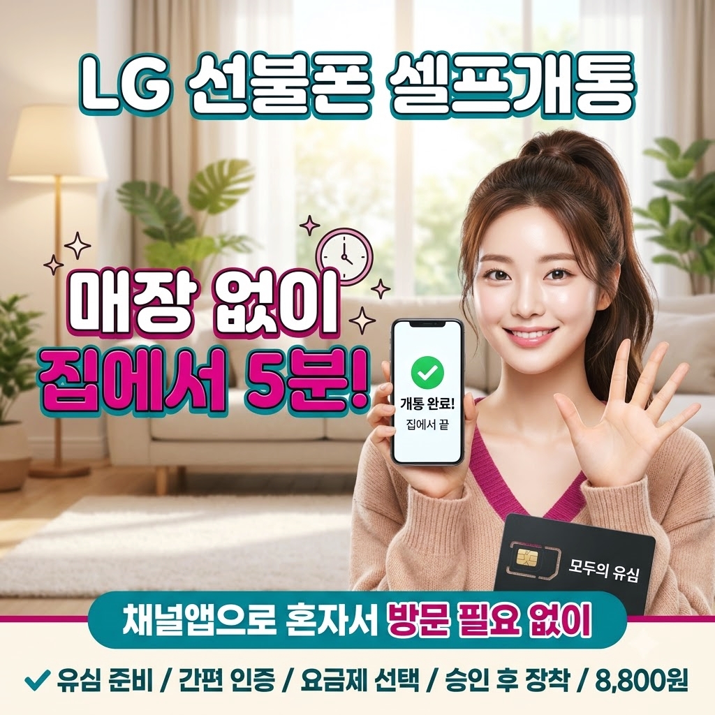 셀프개통 절차
