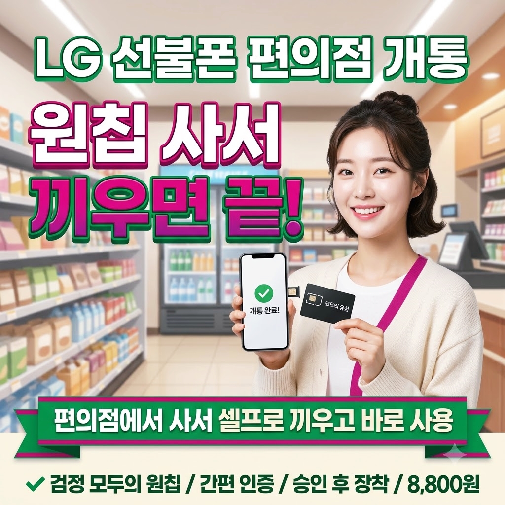 편의점 유심 개통