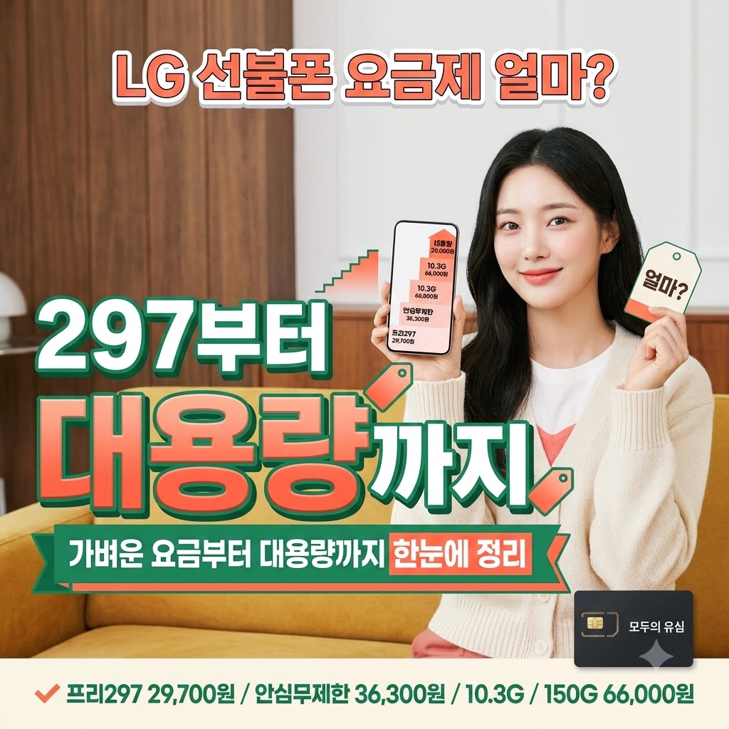 LG 선불 요금제 가격표