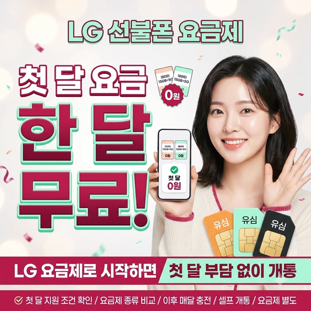 LG선불폰 요금제 종류