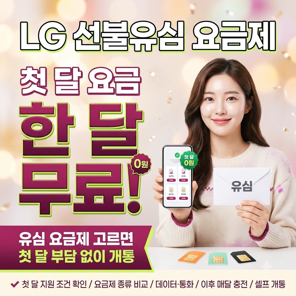 LG선불유심 요금제 종류